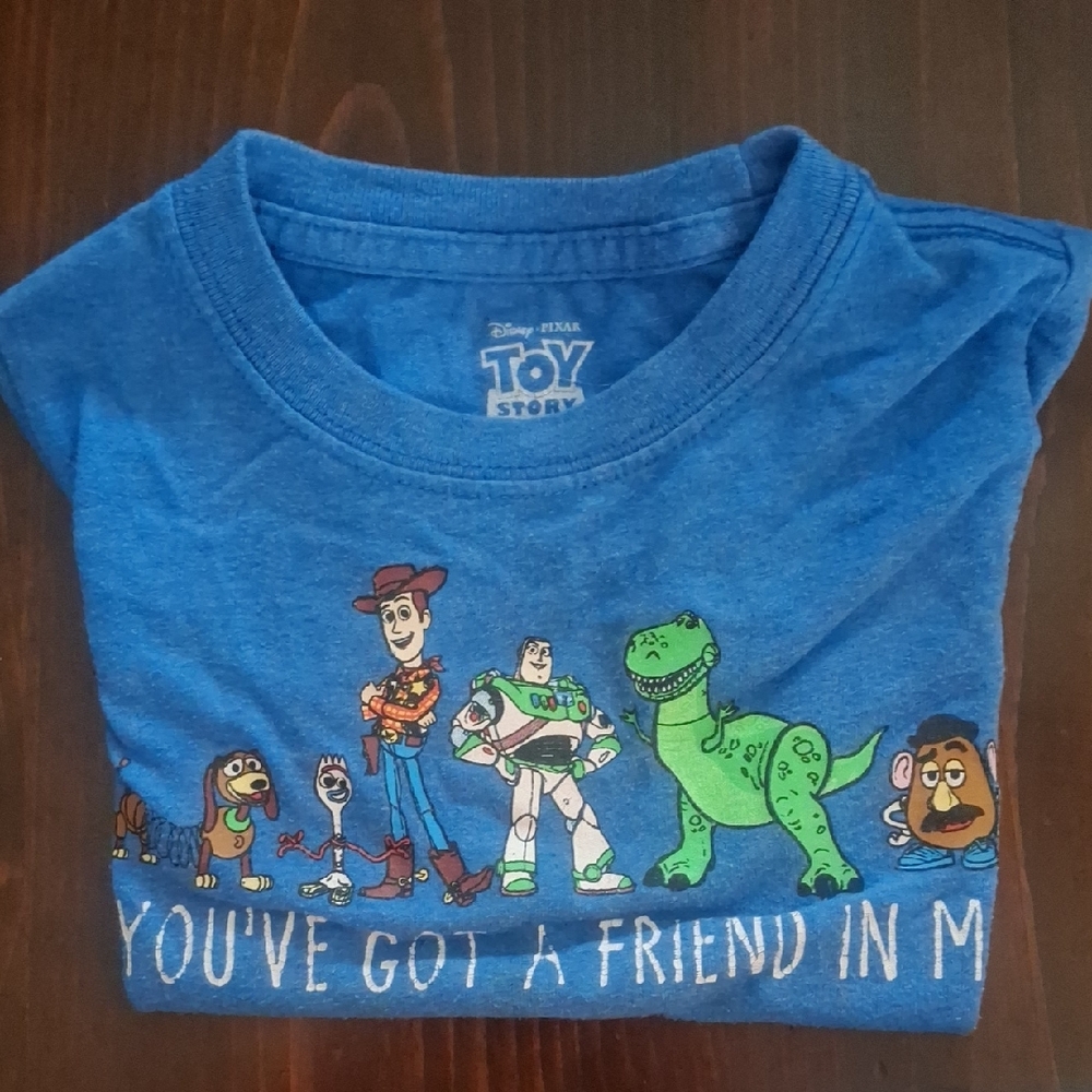 Disney Toy Story Blue T-Shirt with Characters & Hot Wheels Brand Hoodie